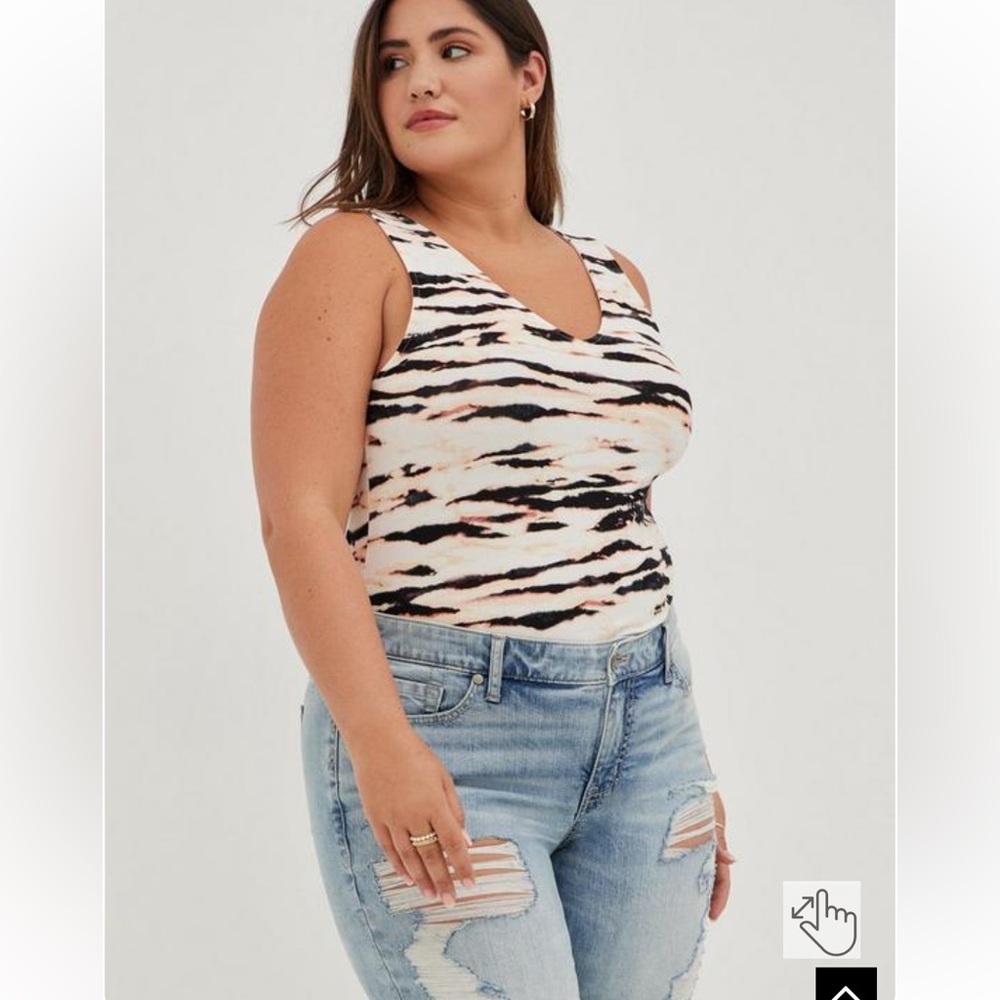 Torrid 3X tiger stripe tank